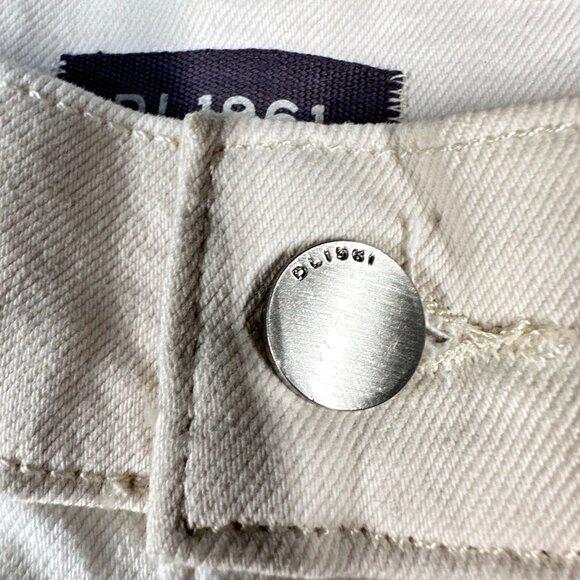 NWT DL1961 Patti Womens Jeans size 34 Straight High Rise Vintage Jeans 34 Beige - Picture 13 of 15